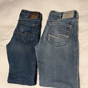 Silver Jean Co men’s jeans, lot of 2
